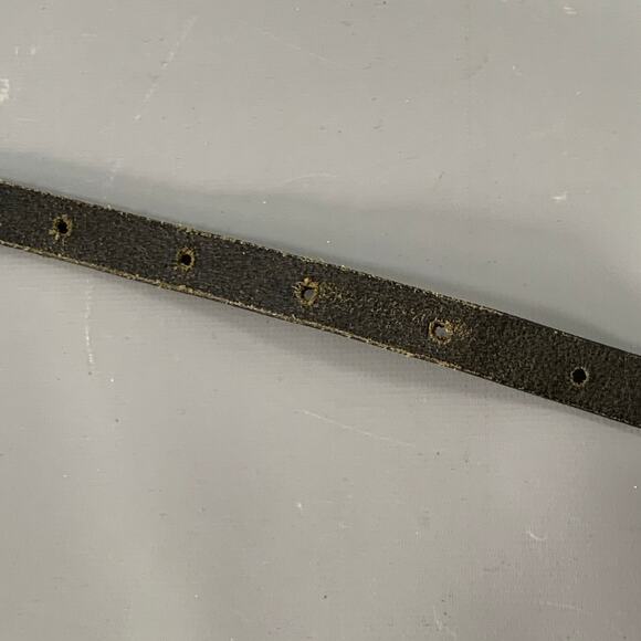 J.LINDEBERG Size 30 Black Silver Logo Leather Leather Belt - Picture 9 of 9